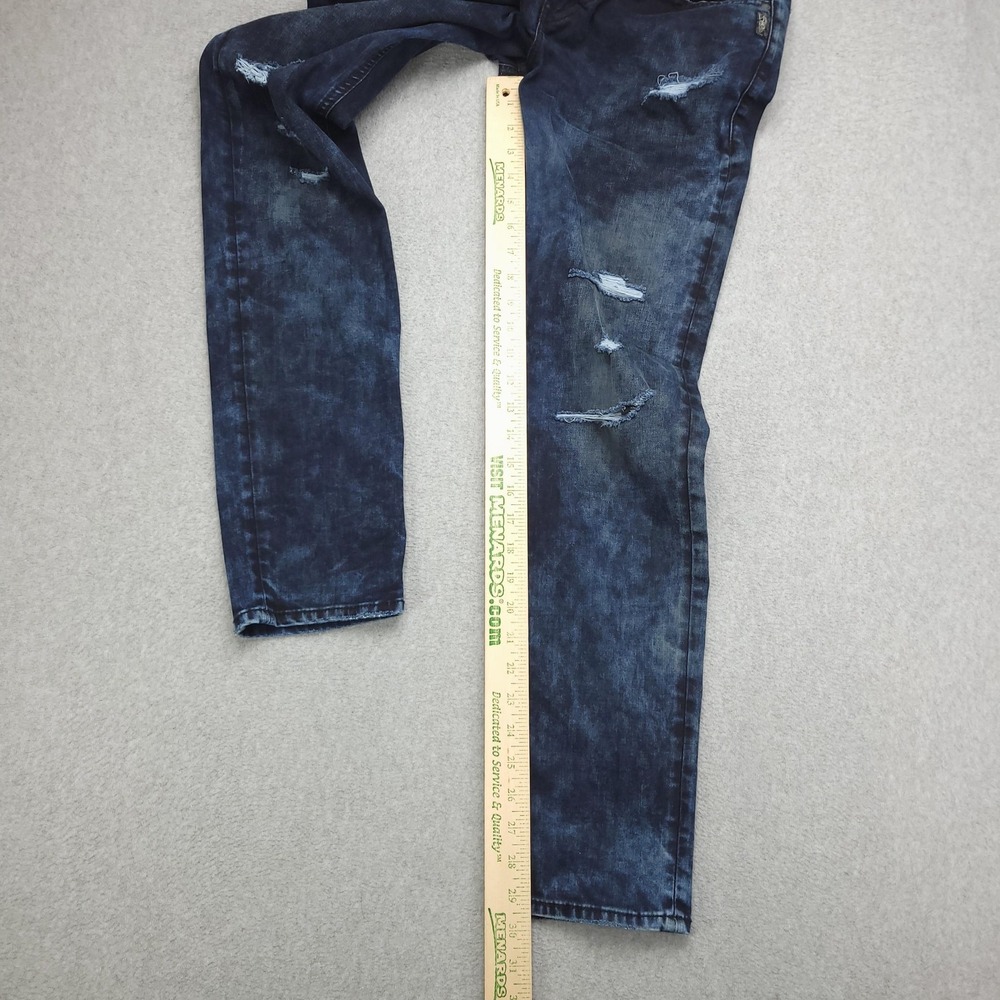 Silver Jeans Tuesday Mid Skinny Jeans Womens‎ 31x31 Dark Wash Distressed Denim - Picture 12 of 14